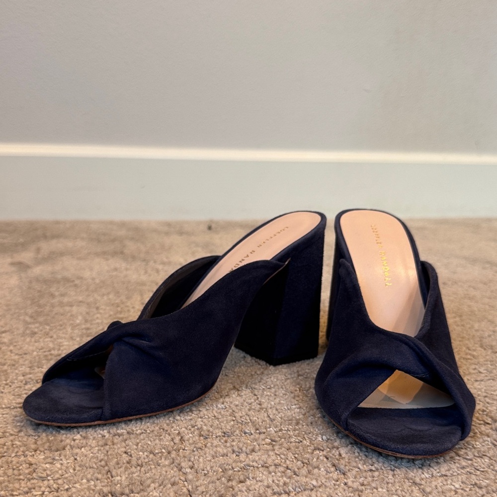 Leoffler Randall - Women's Black Heeled Mules